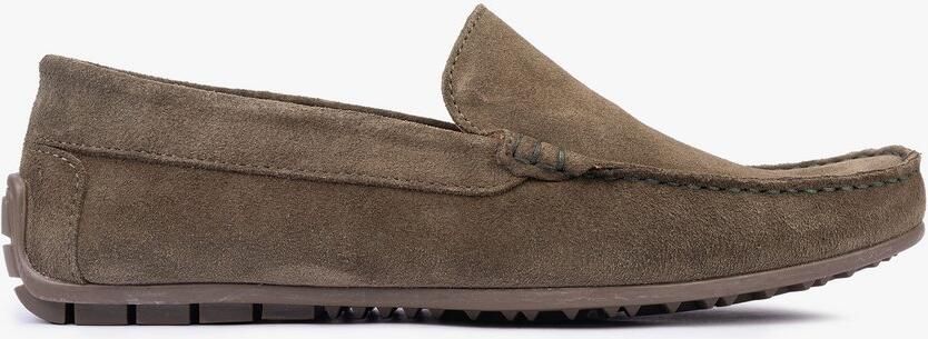 OMNIO bengt loafers heren army suède