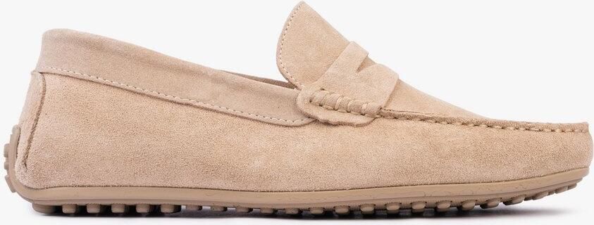 OMNIO bjorn loafers heren bscuit suède