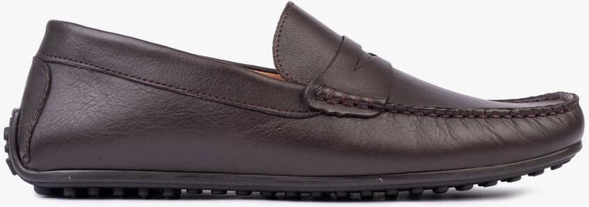 OMNIO bjorn loafers heren donkerbruin leer