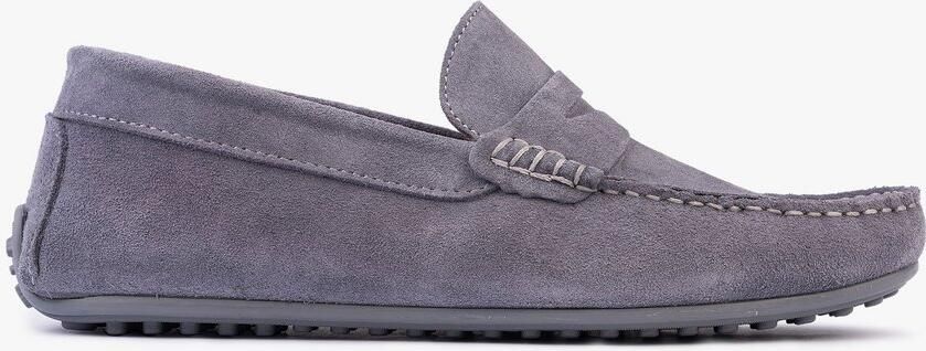 OMNIO bjorn loafers heren metal suède