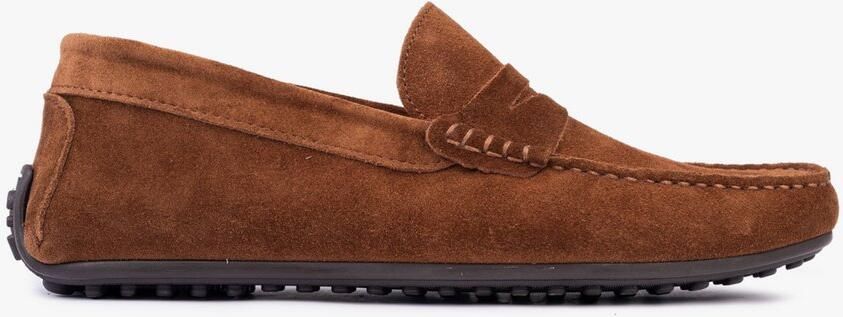 OMNIO bjorn loafers heren tofee suède