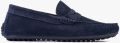 OMNIO bjorn loafers heren navy suède - Blauw
