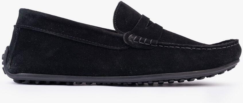 OMNIO bjorn loafers heren zwart suède