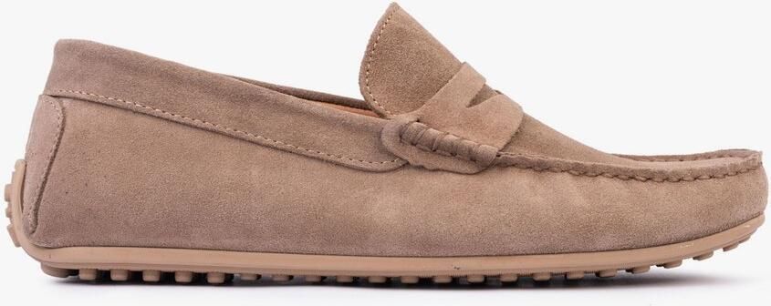 OMNIO bjorn loafers heren sand suède