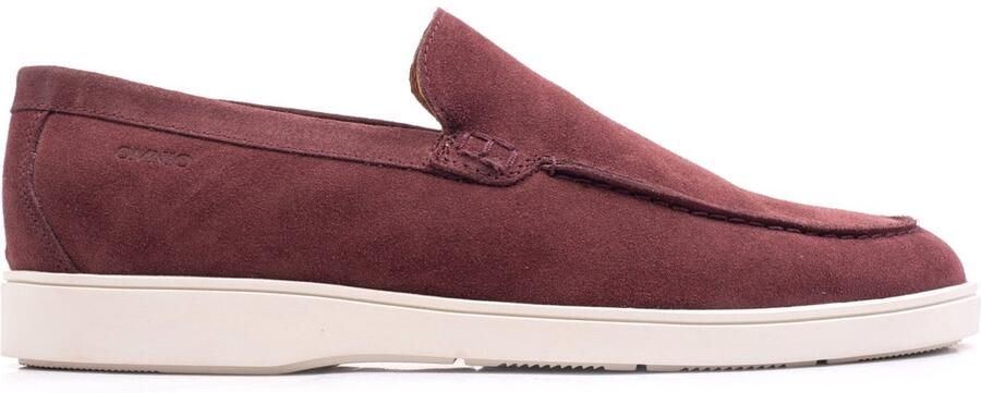 OMNIO cave moc loafers heren bordo suède