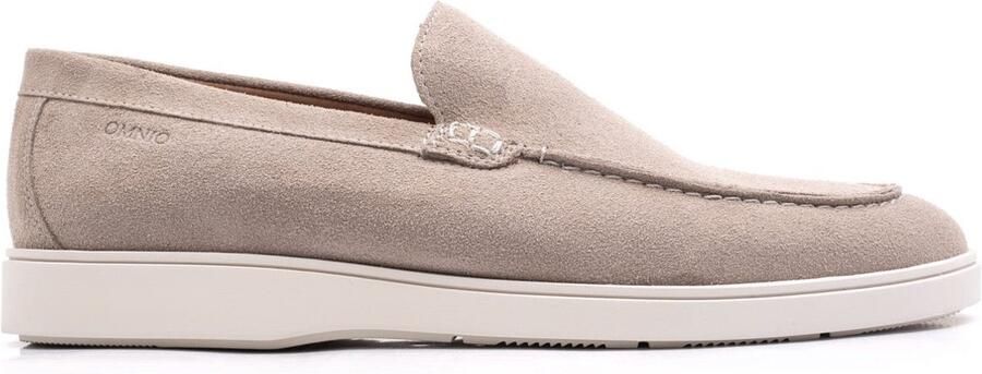 OMNIO cave moc loafers heren sesamo suède