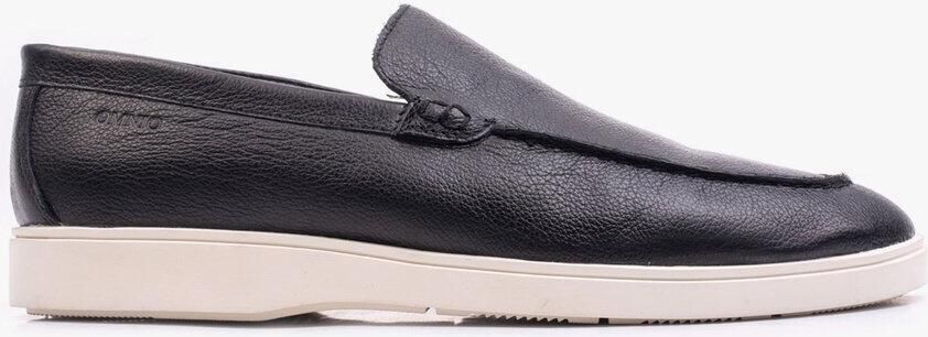 OMNIO cave moc loafers heren zwart leer