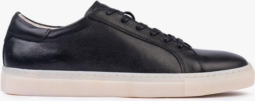 OMNIO finn sneakers heren zwart leer