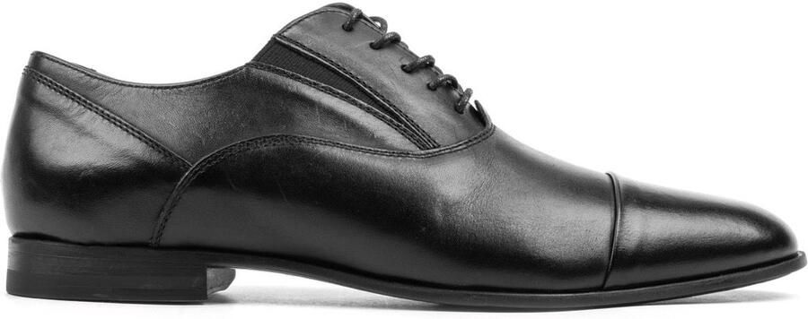 OMNIO gusset oxfort veterschoen heren zwart leer