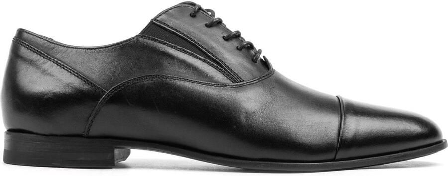 OMNIO gusset oxfort veterschoen heren zwart leer