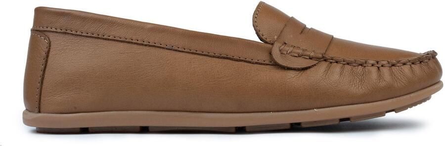 OMNIO jessa loafers dames bruin leer