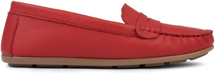 OMNIO jessa loafers dames rood leer