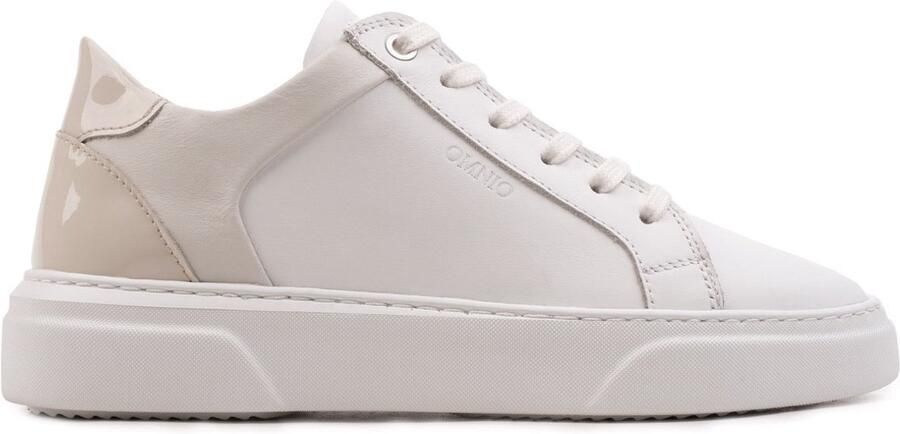 OMNIO kea glam sneakers dames wit beige leer