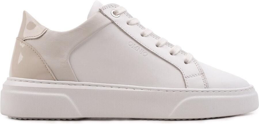 OMNIO kea glam sneakers dames wit beige leer