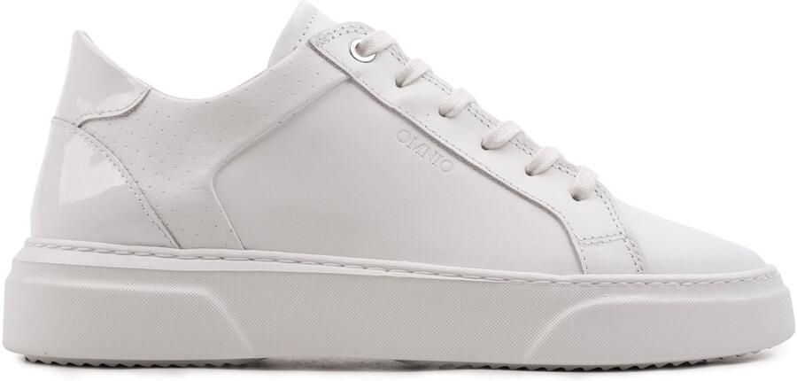 OMNIO kea glam sneakers dames wit wit patent leer