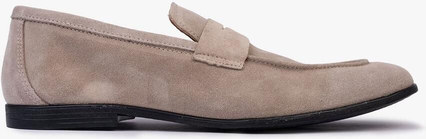 OMNIO lars loafers heren stone suède