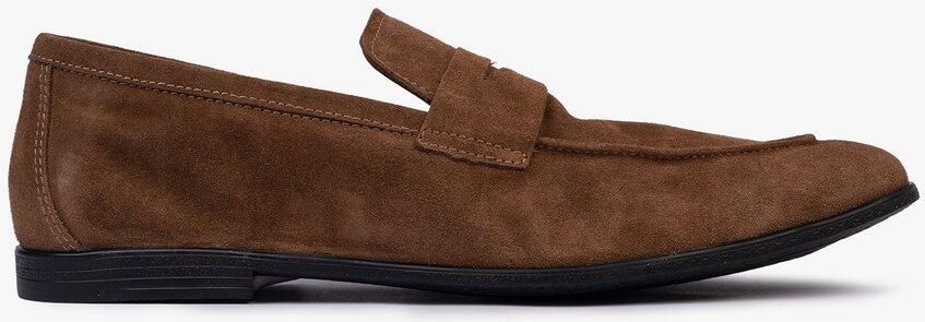 OMNIO lars loafers heren tofee suède