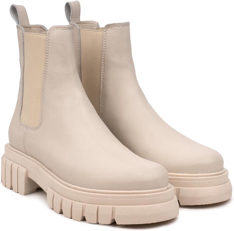 OMNIO loreta chelsea boots dames beige leer - Foto 2