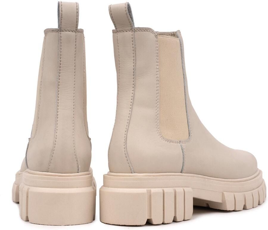 OMNIO loreta chelsea boots dames beige leer
