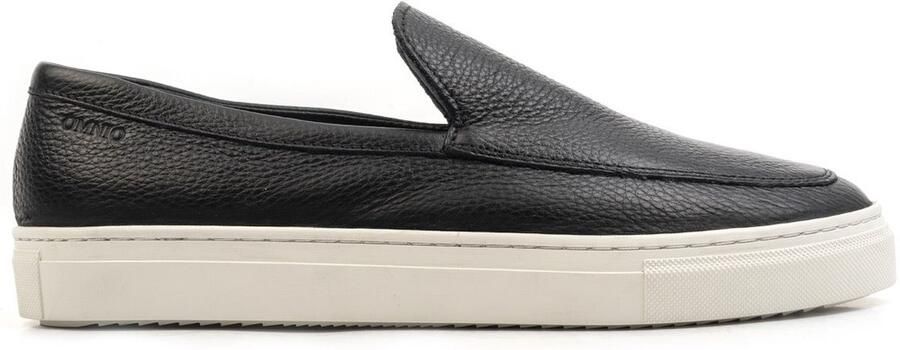 OMNIO malton plain loafers heren zwart leer