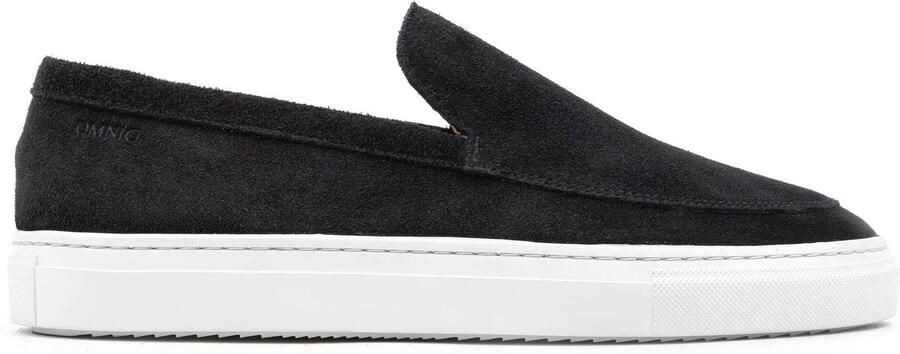 OMNIO malton plain loafers heren zwart suède