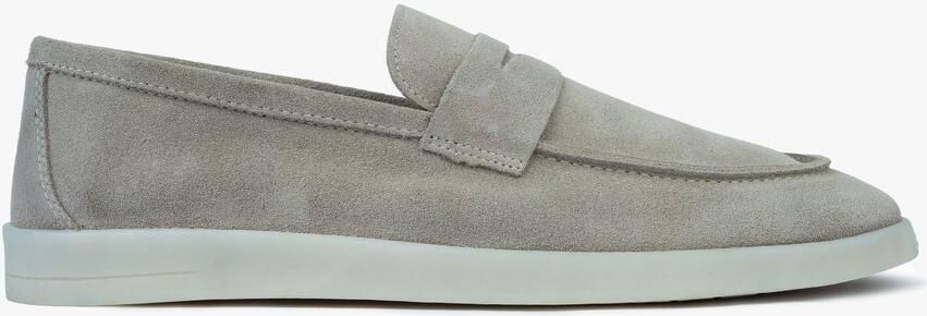 OMNIO milan loafers heren stone suède