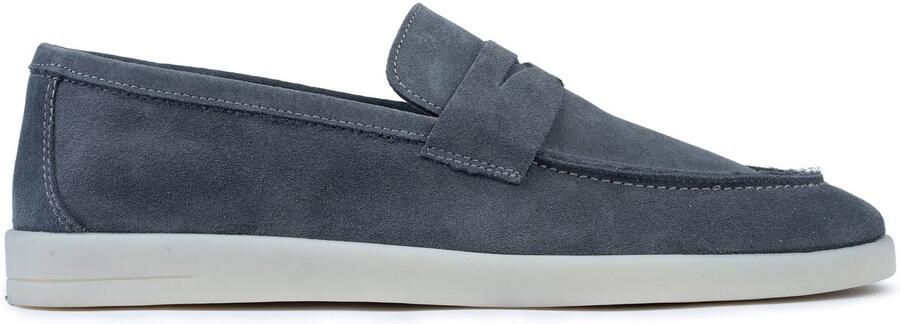 OMNIO milan loafers heren metal suède