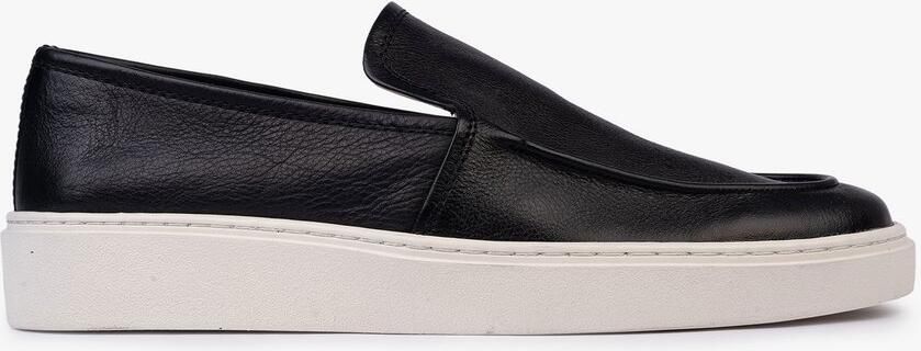 OMNIO mons loafers heren zwart suède