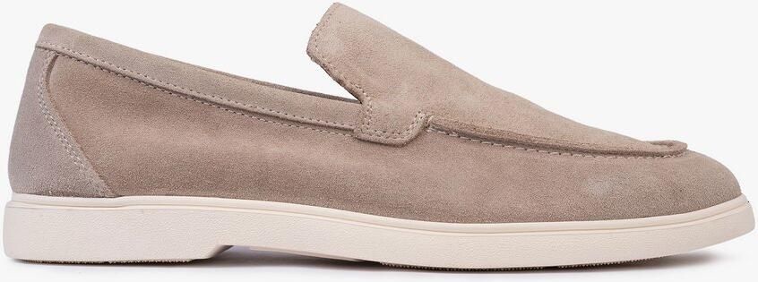 OMNIO odin loafers heren beige suède