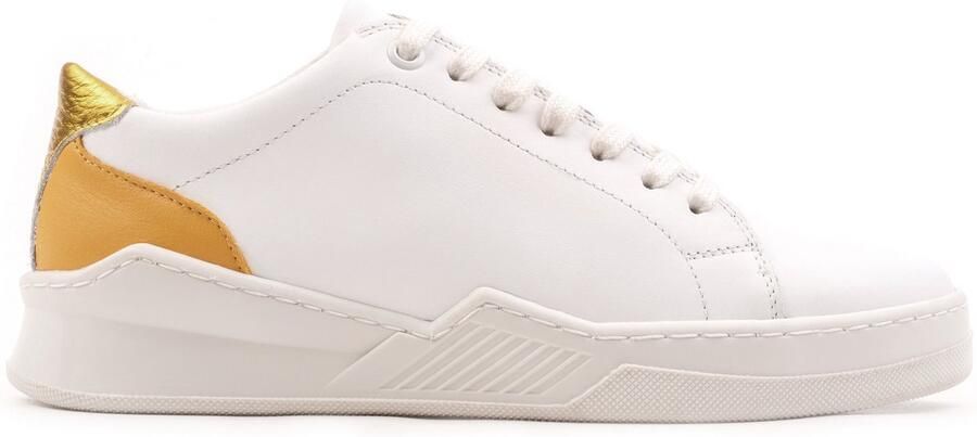 OMNIO spencer city sneaker dames wit geel leer