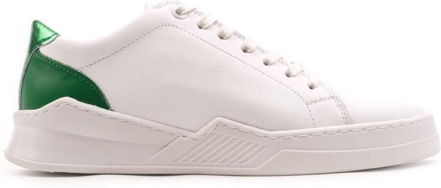 OMNIO spencer city sneaker dames wit groen leer