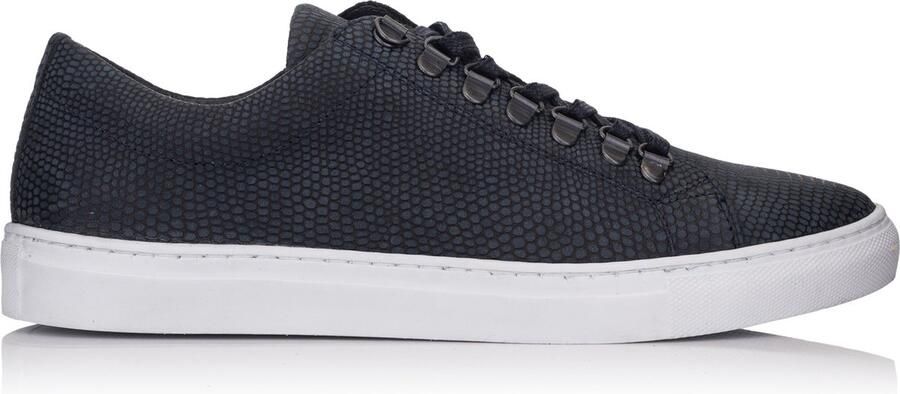 OMNIO velo eco sneakers heren blauw embossed leer