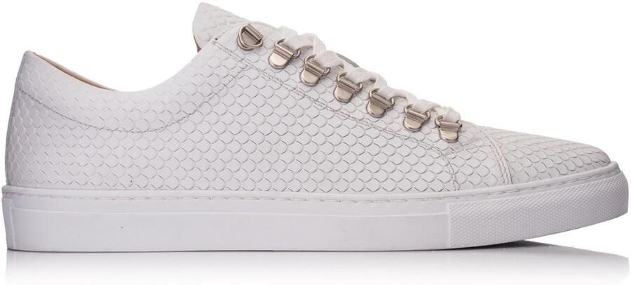 OMNIO velo sneaker wit embossed leer