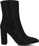 Omoda 0419-10 Enkellaarsjes Enkelboots met rits Dames Zwart - Thumbnail 2