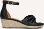 Omoda 0577-5 Espadrilles Zomer Schoenen Dames Zwart - Thumbnail 2