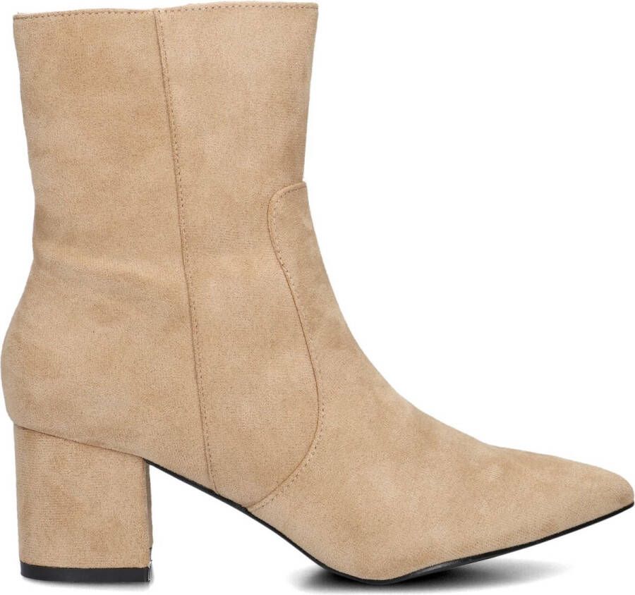 Omoda 0591-2 Enkellaarsjes Enkelboots met rits Dames Beige