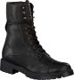 Omoda 3259k106 Veterboots Laarzen Met Veters Dames Zwart - Thumbnail 1