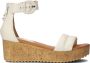 Omoda 722025 Sandalen Met Sleehak Dames Beige - Thumbnail 2