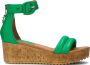 Omoda 722025 Sandalen Met Sleehak Dames Groen - Thumbnail 2