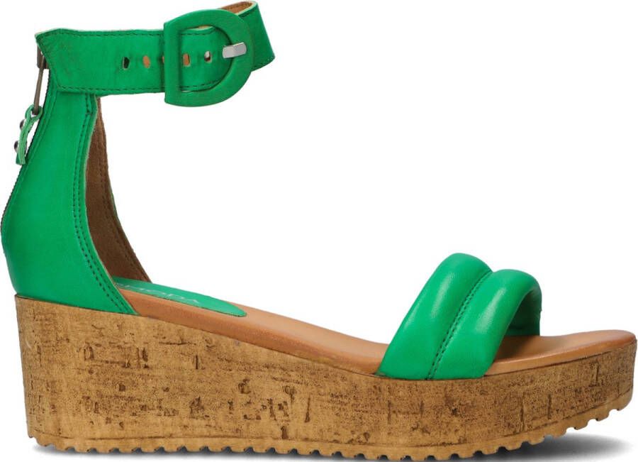 Omoda 722025 Sandalen Met Sleehak Dames Groen