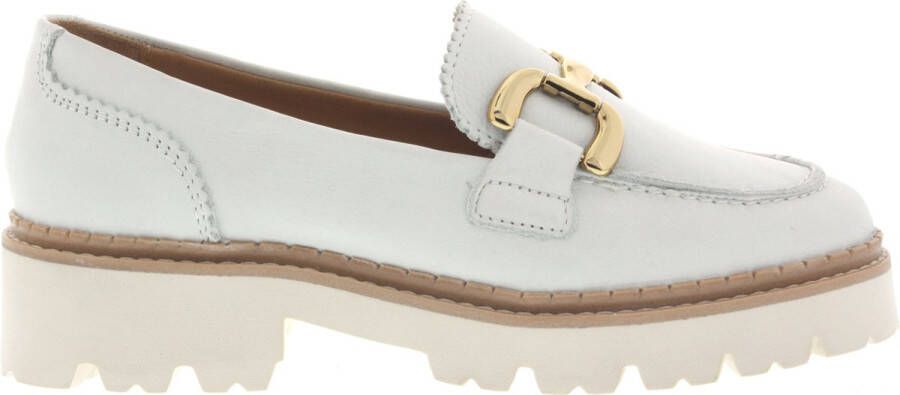 Omoda Bee Bold Loafers Instappers Dames Wit