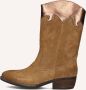 Omoda Charli Cowboylaarzen Western Laarzen Meisjes Kids Cognac - Thumbnail 6