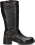 Omoda D583 Enkellaarsjes Dames Zwart - Thumbnail 2