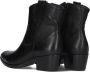 Omoda Dallas Enkellaarsjes Enkelboots met rits Dames Zwart - Thumbnail 2