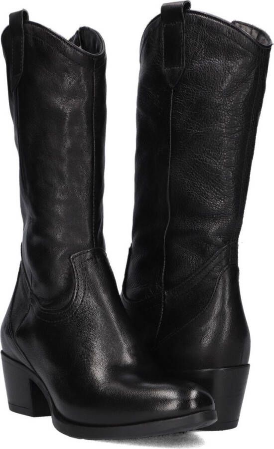 Omoda Dallas St Laarzen Leer Dames Zwart