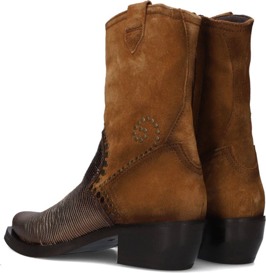 Omoda D268 Enkellaarsjes Enkelboots met rits Dames Cognac - Foto 2