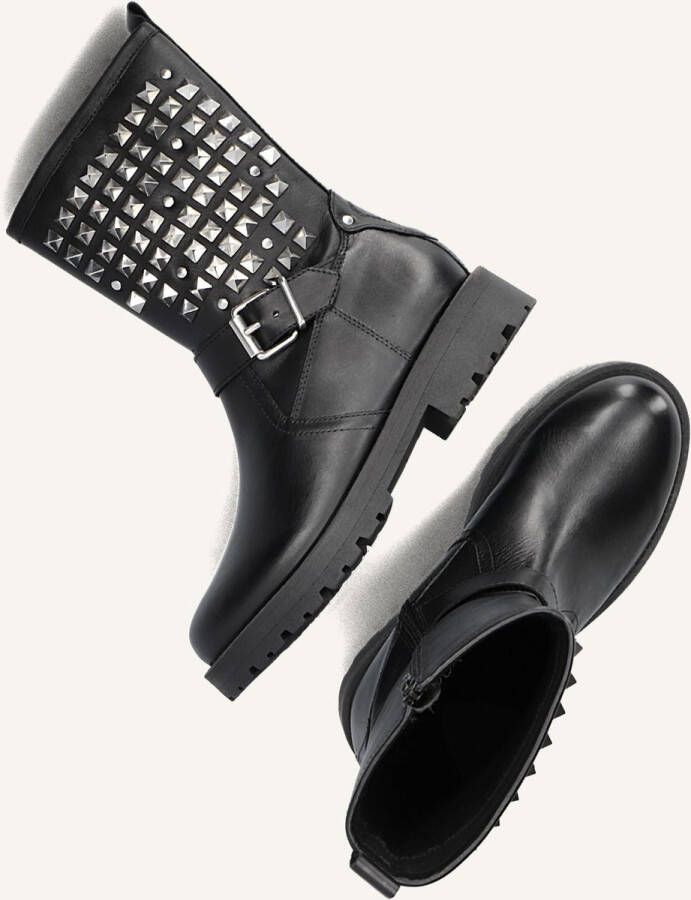 Omoda Stijlvolle Biker Boots met Zilveren Details