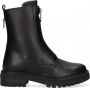 Omoda Lpmonk-04 Enkelboots Enkellaarsjes Dames Zwart - Thumbnail 2