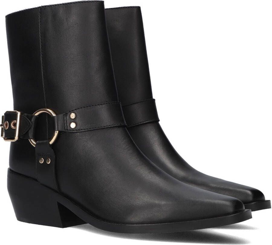 Omoda Mexi-14 Enkellaarsjes Enkelboots met rits Dames Zwart - Foto 2