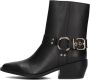 Omoda Mexi-14 Enkellaarsjes Enkelboots met rits Dames Zwart - Thumbnail 6